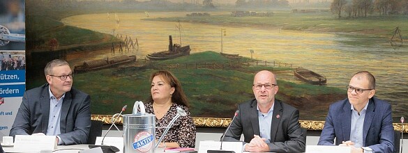 Foto einer Pressekonferenz